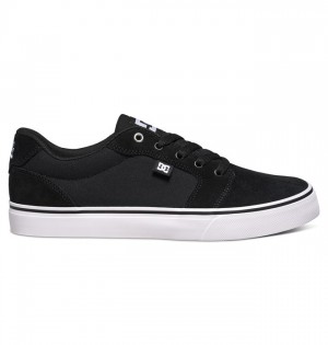 Hombre Anvil DC Shoes Negras Blancas Negras | OPF-965231