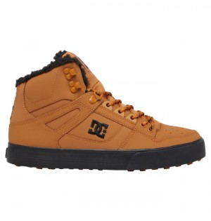 Hombre Botas de Invierno DC Shoes Pure High-Top Marrones Negras | KDC-824910