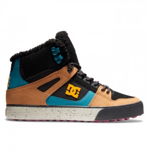 Hombre Botas de Invierno DC Shoes Pure High-Top Negras Marrones Negras | AOR-091286