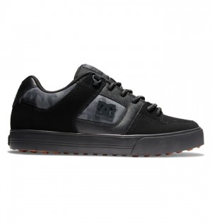 Hombre Botas de Invierno DC Shoes Pure Winterized Skate Negras Camuflaje | PKD-964573