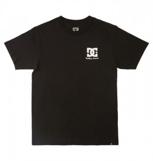 Hombre Camiseta DC Shoes BLABAC x Wes Heritage Negras | SKT-042389