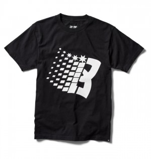 Hombre Camiseta DC Shoes Bronze56K x DC Star Heritage Negras | FHY-563481