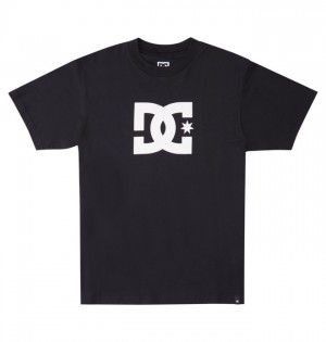 Hombre Camiseta DC Shoes DC Star Negras | JWF-684219