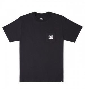 Hombre Camiseta DC Shoes DC Star Negras | TRA-691427