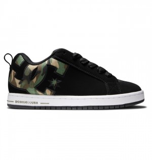 Hombre Court Graffik DC Shoes Negras | MQZ-208951