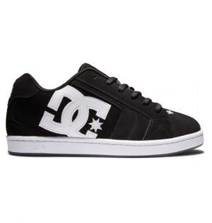 Hombre Net DC Shoes Negras Negras Blancas | EZM-374598