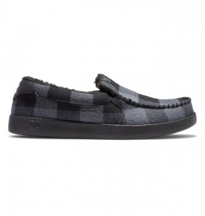 Hombre Slip On DC Shoes Villain Winterized Negras Gris | QBR-237685