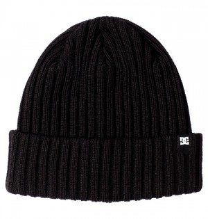 Hombre Sombreros DC Shoes Fish N Destroy 2 Cuffed Beanie Negras | JCK-283104