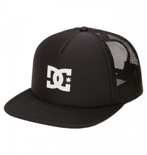 Hombre Sombreros DC Shoes Gas Station Trucker Negras | WES-503924