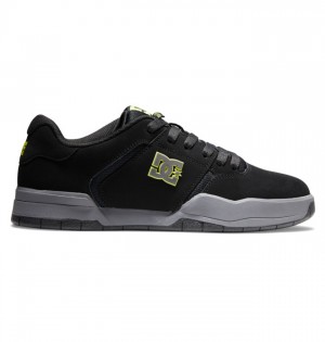 Hombre Tenis DC Shoes Central Negras Gris Verde | ASG-078513