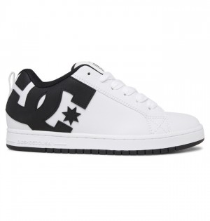 Hombre Tenis DC Shoes Court Graffik Blancas Negras Negras | QRY-821946