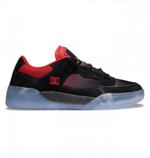 Hombre Tenis DC Shoes DC Metric Skate Negras Rojas | FYT-209637