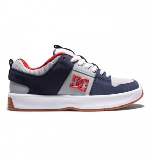 Hombre Tenis DC Shoes Lynx Zero Skate Jahmir Brown Azul Marino Gris | LKC-328794