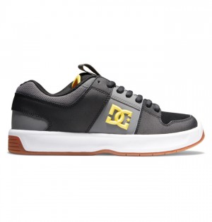 Hombre Tenis DC Shoes Lynx Zero Skate Negras Gris Amarillo | ZHJ-871249