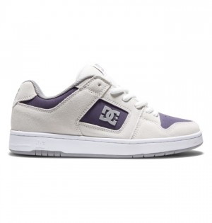 Hombre Tenis DC Shoes Manteca 4 Blancas Moradas Burdeos | WEN-789145