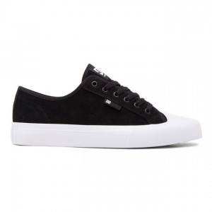 Hombre Tenis DC Shoes Manual RT S Semišové Skate Negras Blancas | THL-068132