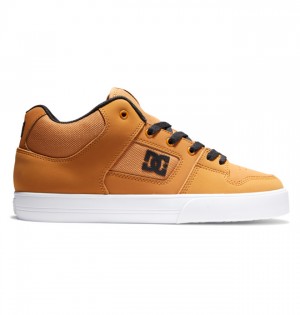 Hombre Tenis DC Shoes Pure MID Mid-Top Marrones Negras | ZMU-370968