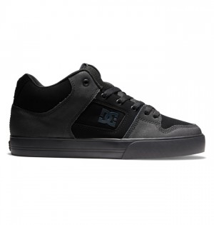 Hombre Tenis DC Shoes Pure MID Mid-Top Negras Negras | KJS-916378