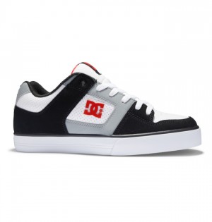 Hombre Tenis DC Shoes Pure Negras Blancas Gris | WOK-791605