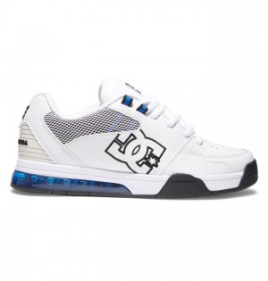 Hombre Tenis DC Shoes Versatile Blancas Azul Real Blancas | BLT-153764