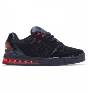 Hombre Tenis DC Shoes Versatile Negras Negras Rojas | OAZ-946513