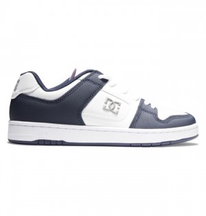 Hombre Tenis Skate DC Shoes Manteca 4 Azul Marino Blancas | MEX-985374