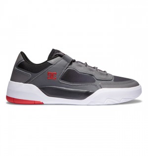 Hombre Tenis Skate DC Shoes Metric Gris Negras Rojas | WAF-691047