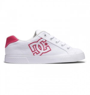 Mujer Tenis DC Shoes Chelsea Blancas Rosas | QLY-129537