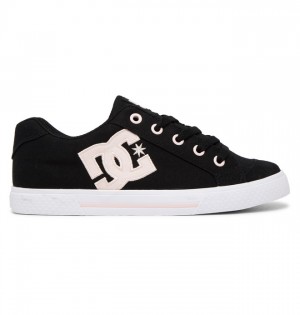 Mujer Tenis DC Shoes Chelsea Negras Rosas | LXN-081345