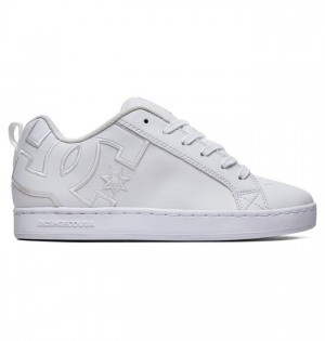 Mujer Tenis DC Shoes Court Graffik Blancas Blancas Blancas | KCX-714532