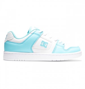 Mujer Tenis DC Shoes Manteca 4 Blancas Azules | DHY-582743