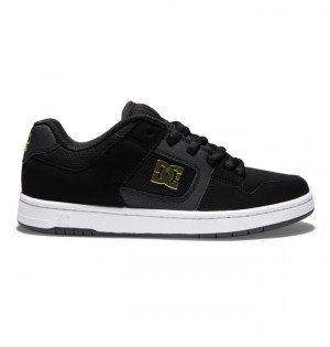 Mujer Tenis DC Shoes Manteca 4 Negras Doradas | HPB-458192