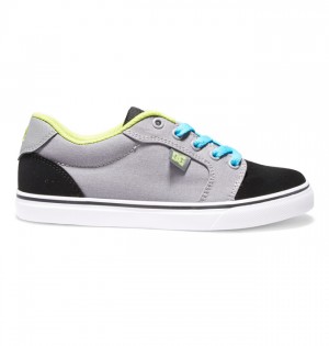 Niños Anvil DC Shoes Gris Negras | WBF-864351