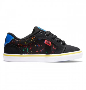 Niños Anvil DC Shoes Negras | JUV-675380