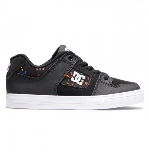 Niños Pure DC Shoes Elastic Krajkové Negras | SIX-139207