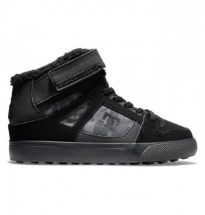 Niños Pure DC Shoes Winterized Negras | WKL-540291