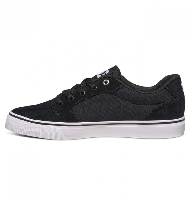 Hombre Anvil DC Shoes Negras Blancas Negras | OPF-965231