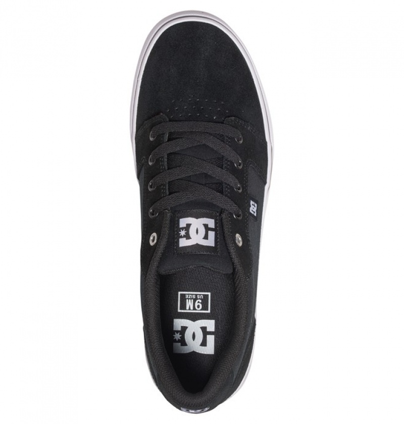 Hombre Anvil DC Shoes Negras Blancas Negras | OPF-965231