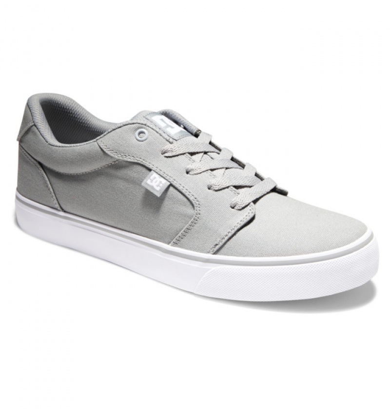 Hombre Anvil DC Shoes Platene Gris Kaki | KTF-781254