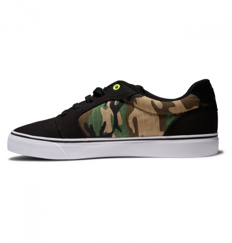 Hombre Anvil DC Shoes Platene Negras Camuflaje | SJT-126754