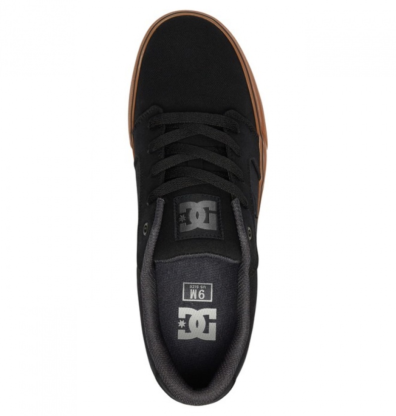 Hombre Anvil DC Shoes Platene Negras | MIK-768930