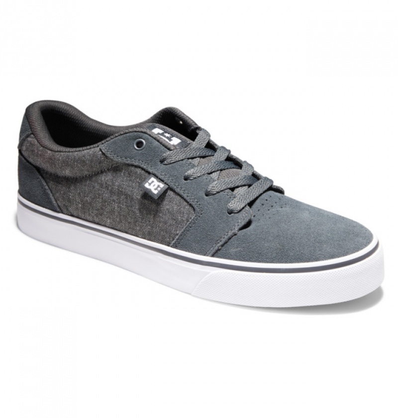 Hombre Anvil DC Shoes Verde Gris Blancas | XKN-743291