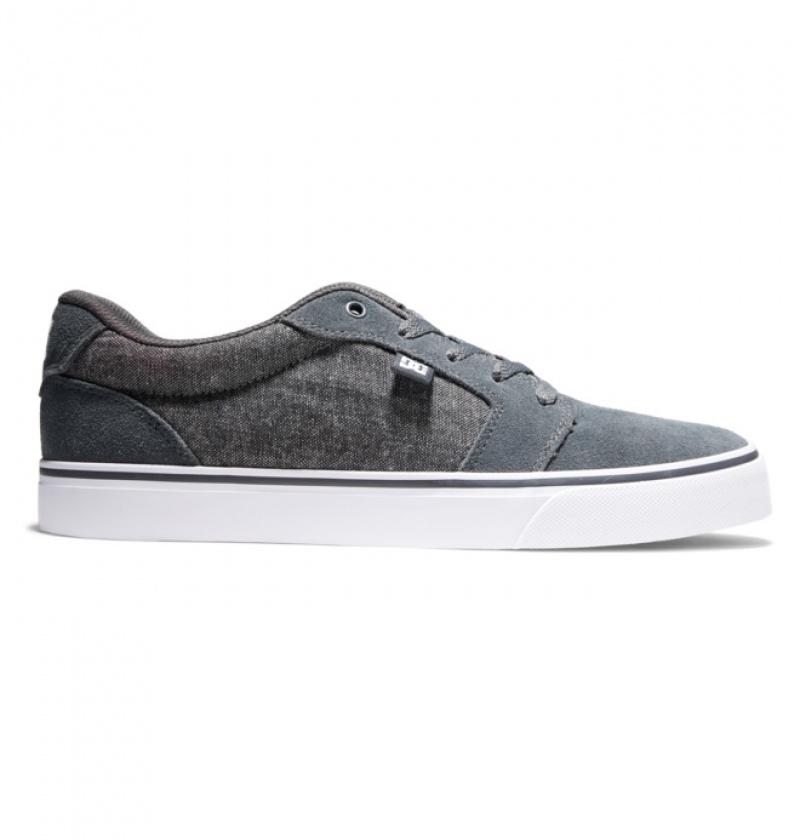 Hombre Anvil DC Shoes Verde Gris Blancas | XKN-743291