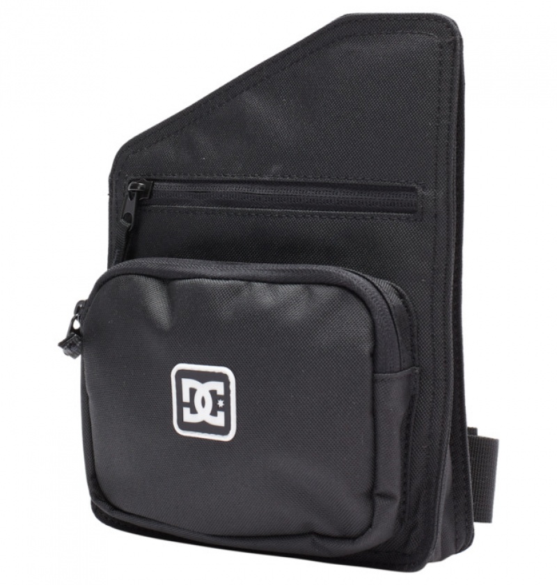 Hombre Bolsas DC Shoes Slant Pantofle .75 L Small Messenger Negras | BRU-658413