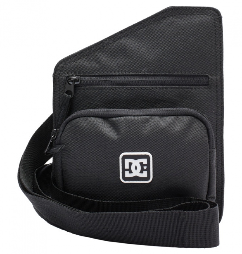 Hombre Bolsas DC Shoes Slant Pantofle .75 L Small Messenger Negras | BRU-658413