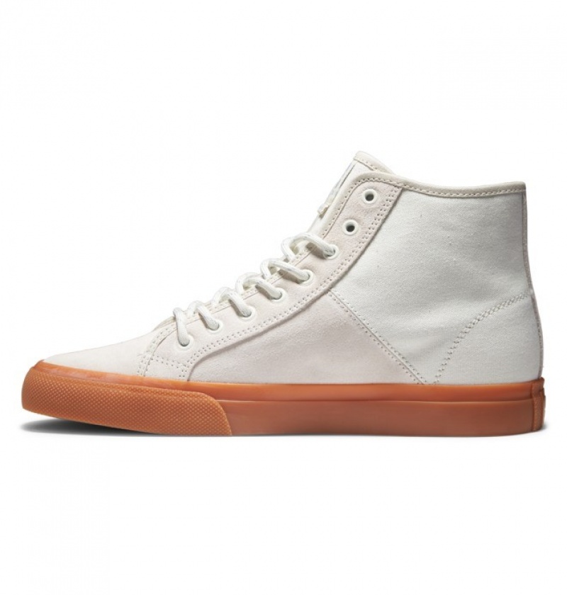 Hombre Botas de Invierno DC Shoes Manual Hi High-Top Blancas | UWX-810256