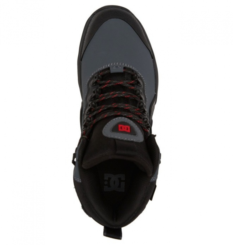 Hombre Botas de Invierno DC Shoes Navigator Krajkové Gris Negras | MFY-756248