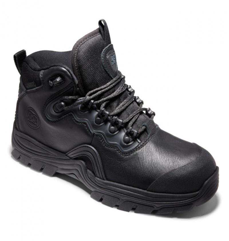 Hombre Botas de Invierno DC Shoes Navigator LX Vody Resistant Negras Negras | WPK-249381