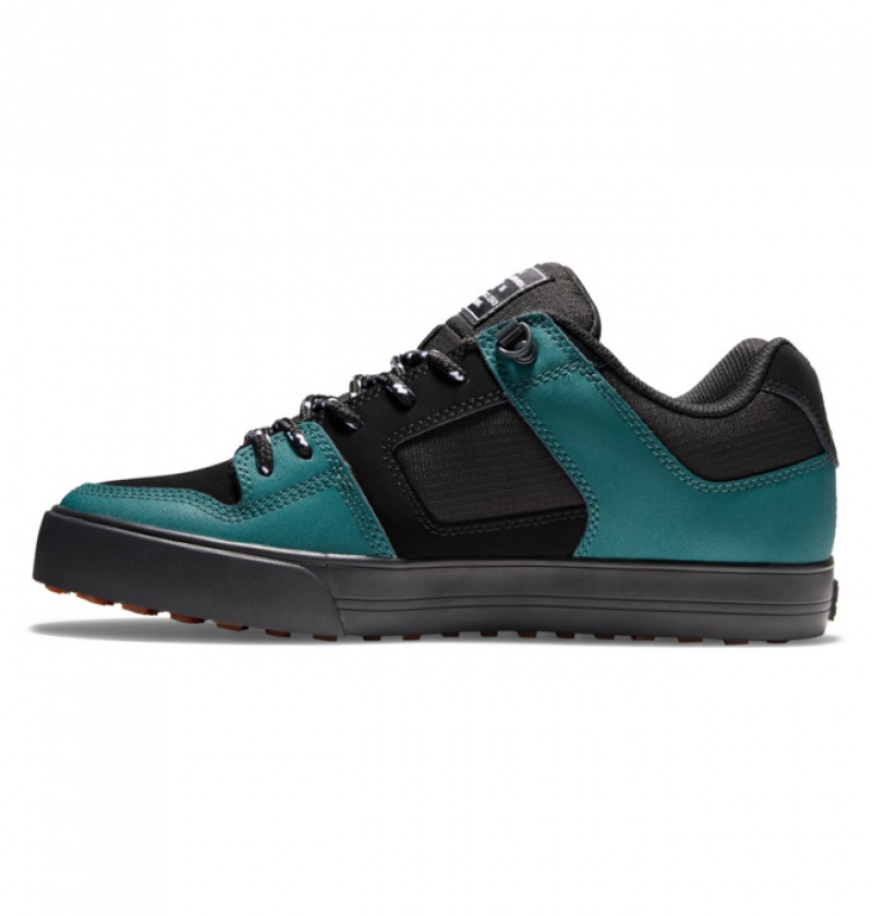 Hombre Botas de Invierno DC Shoes Pure Winterized Skate Negras Verde Negras | IEZ-270639