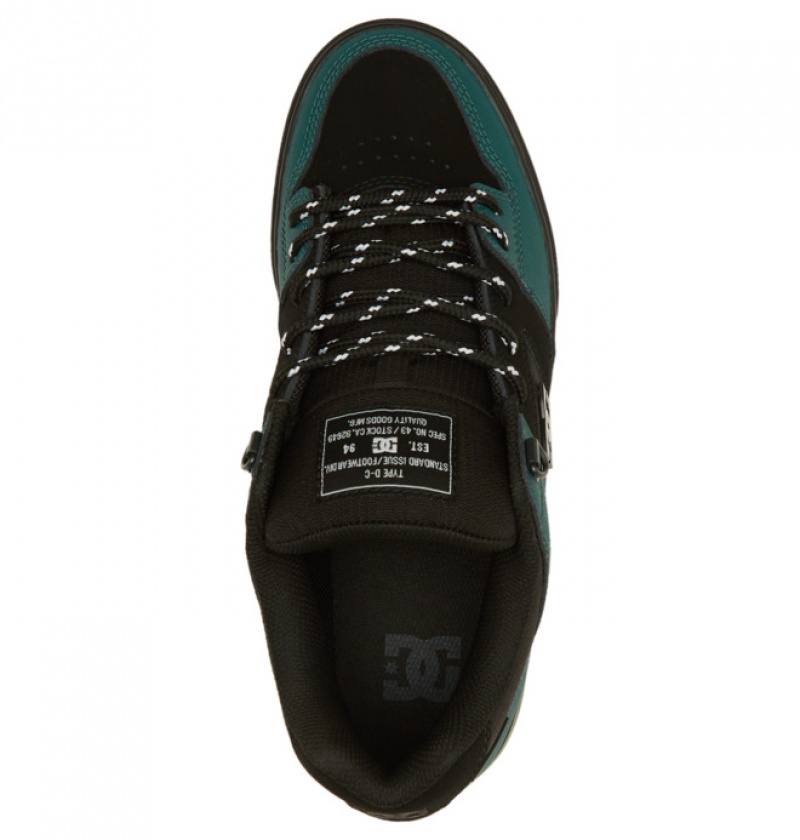 Hombre Botas de Invierno DC Shoes Pure Winterized Skate Negras Verde Negras | IEZ-270639